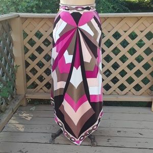 💝 RARE Vintage Emilio Pucci Handkerchief Skirt Sz 8